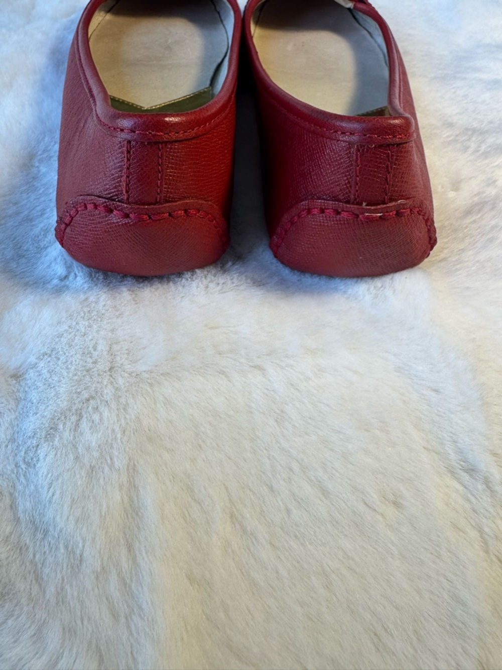 MICHAEL Michael Kors Red and Gold Fulton Moc Ballet Flats Size 6.5 - Picture 6 of 10